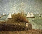 Georges Seurat The Sail boat oil painting on canvas